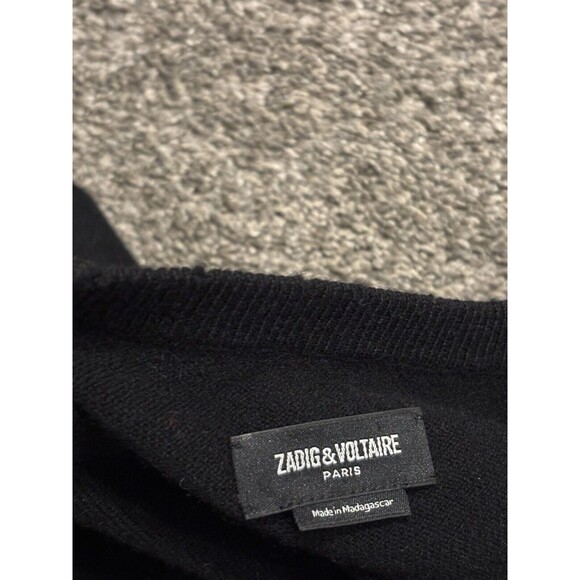 Zadig & Voltaire Miss Flash Lightning Bolt Sweater Wool/Cashmere Size Medium - Picture 7 of 10